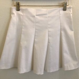 White Zara Skater Skirt